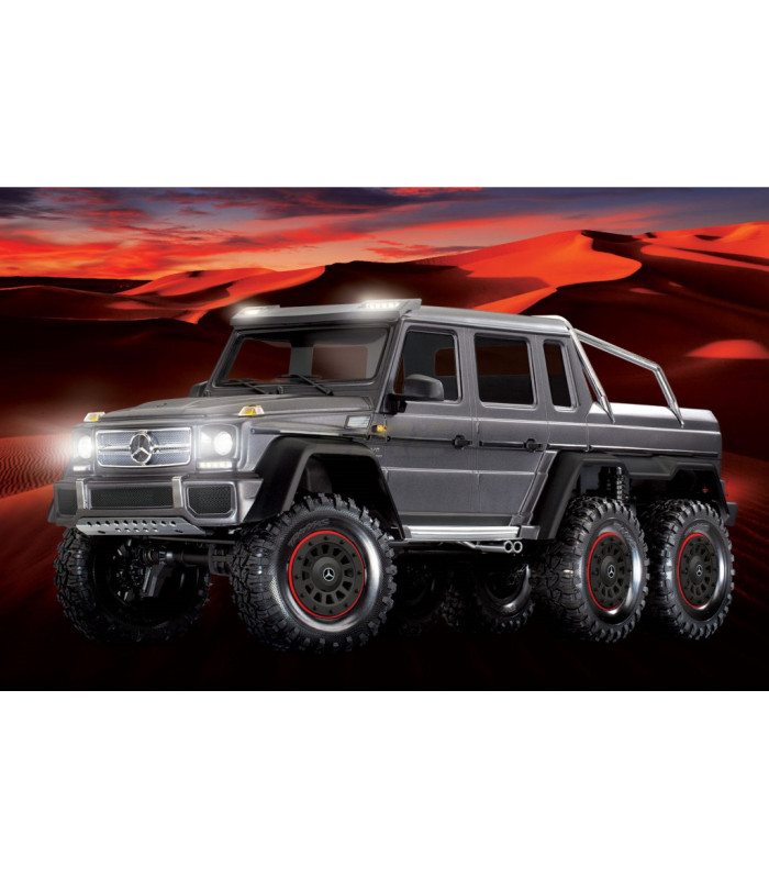 TRX6 scale mercedes benz G63 AMG silver CLIPLESS - E1rc.com