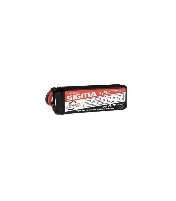 Bateria 3S1P Sigma 45C 2200mAh Rc plus XT60 - E1rc.com