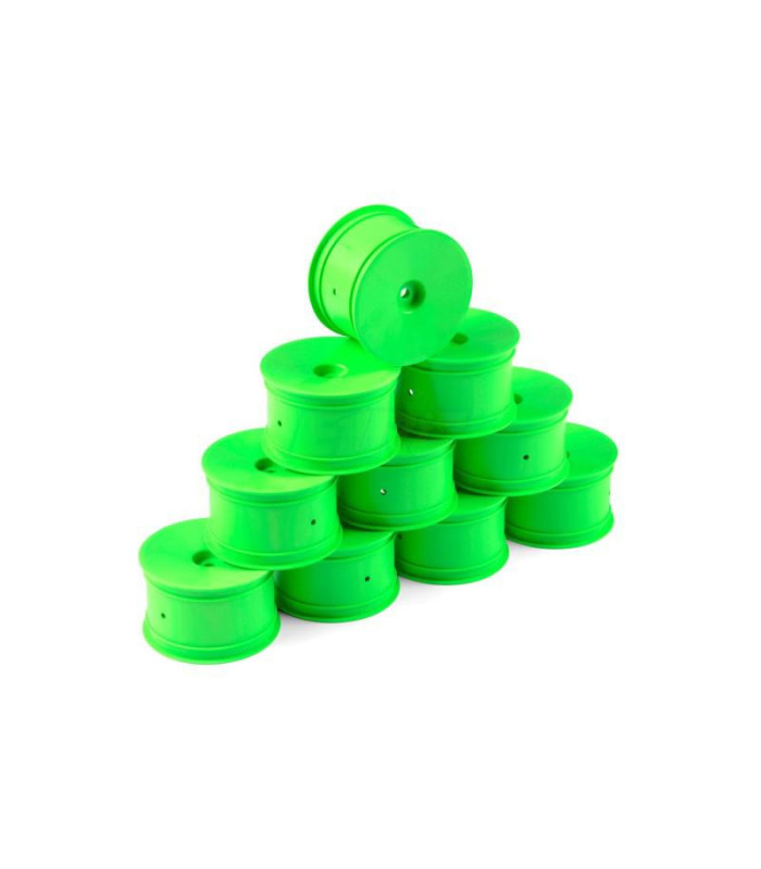 Llanta trasera aerodisk 2/4WD hex 12mm IFMAR verde - E1rc.com
