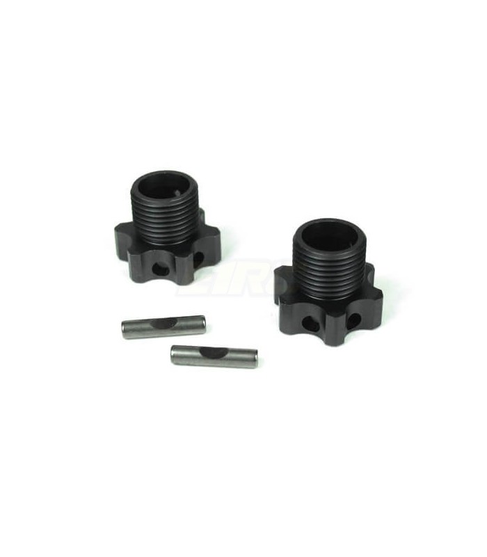 Hexágonos Rueda 17mm Aluminio Aligerado +2mm - E1rc.com
