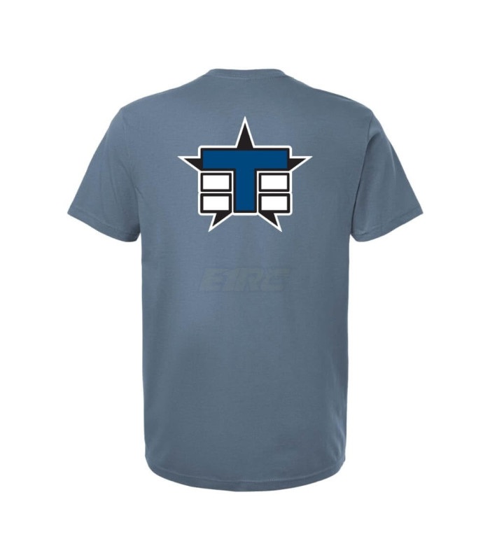 Camiseta Tekno logo clasico azul pizarra Talla M - E1rc.com