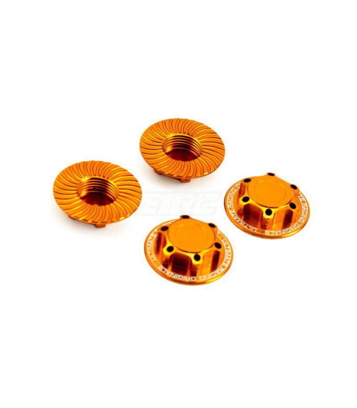 Tuerca rueda V2 cerrada ultimate naranja (4u) - E1rc.com