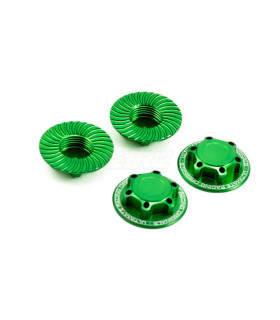 Tuerca rueda V2 cerrada ultimate verde  4u 