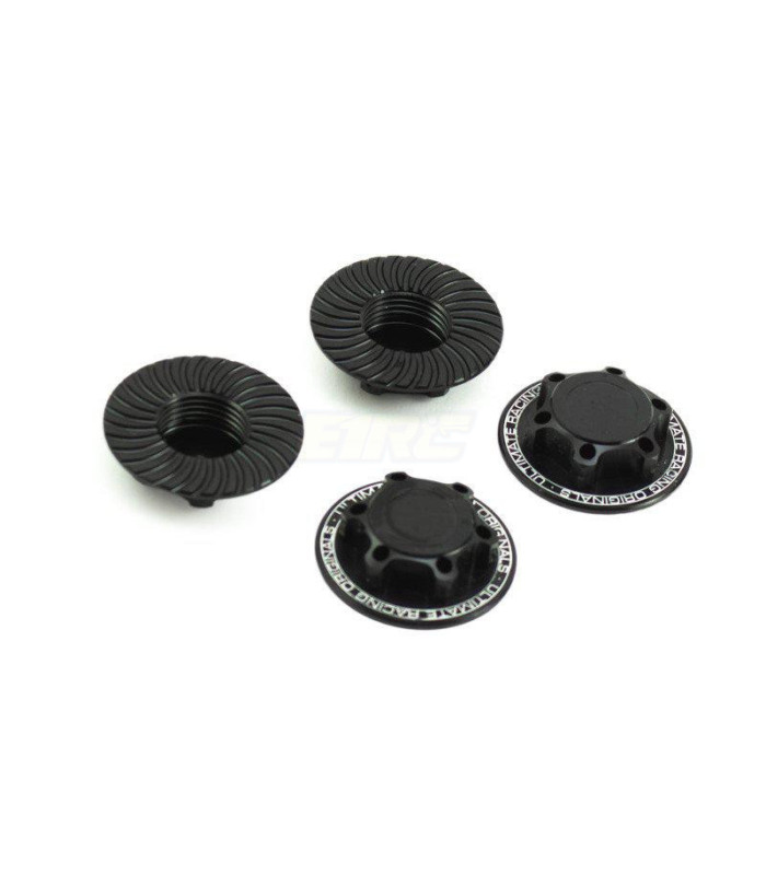 Tuerca rueda V2 cerrada ultimate negra (4u) - E1rc.com