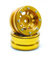 Llantas Beadlock PT- Distractor Gold/Gold 1.9 (2u)