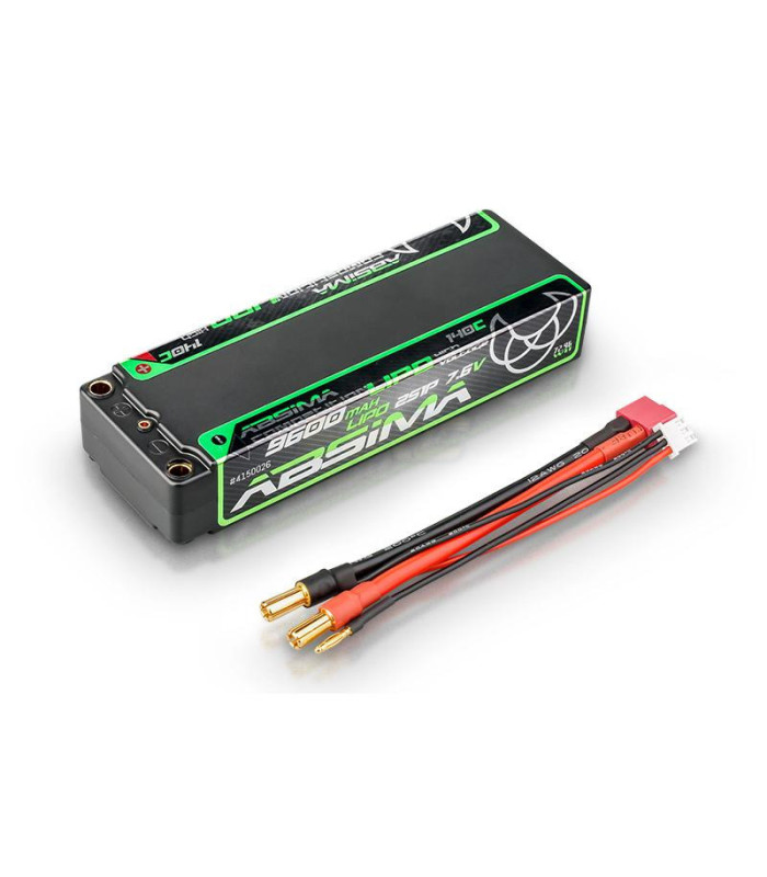 LiPo Absima HV 140C/2S1P HC 9600mAh 5mm - E1rc.com