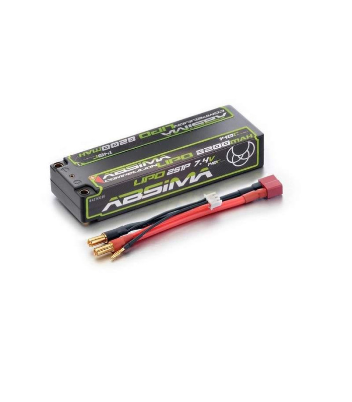Lipo Absima 8200 mah 2S1P 7.4V 140C - E1rc.com