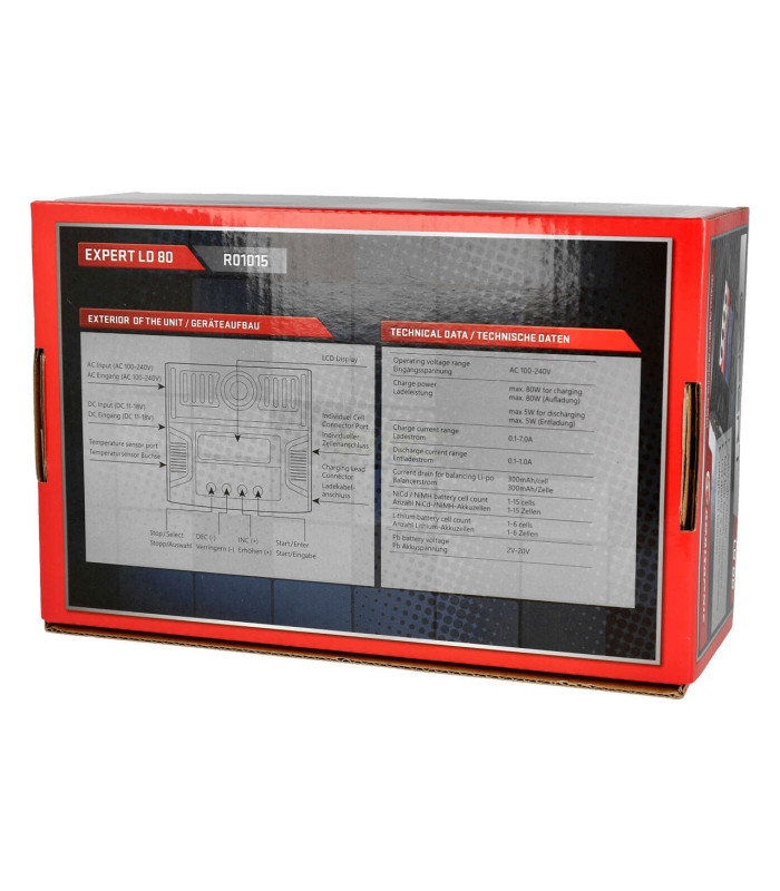 Cargador LD80 V2 Charger LiPo 1-6s 7A 80W - E1rc.com