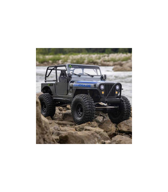 SCX10 Jeep CJ-7 4x4 RTR Brushed rock crawler gris - E1rc.com
