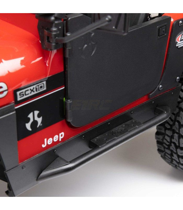 SCX10 Jeep CJ-7 4x4 RTR Brushed Rock Crawler rojo - E1rc.com