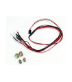 Luces LED blancas/rojas con soporte de aluminio