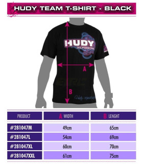 Camiseta Hudy Negra XXL