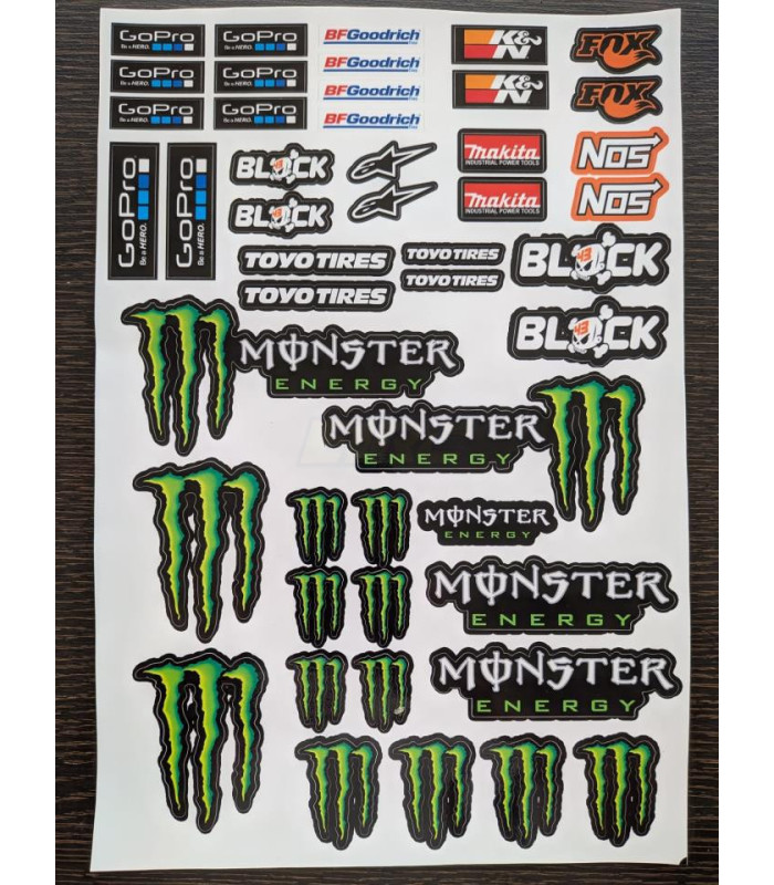 Set pegatinas Monster - E1rc.com