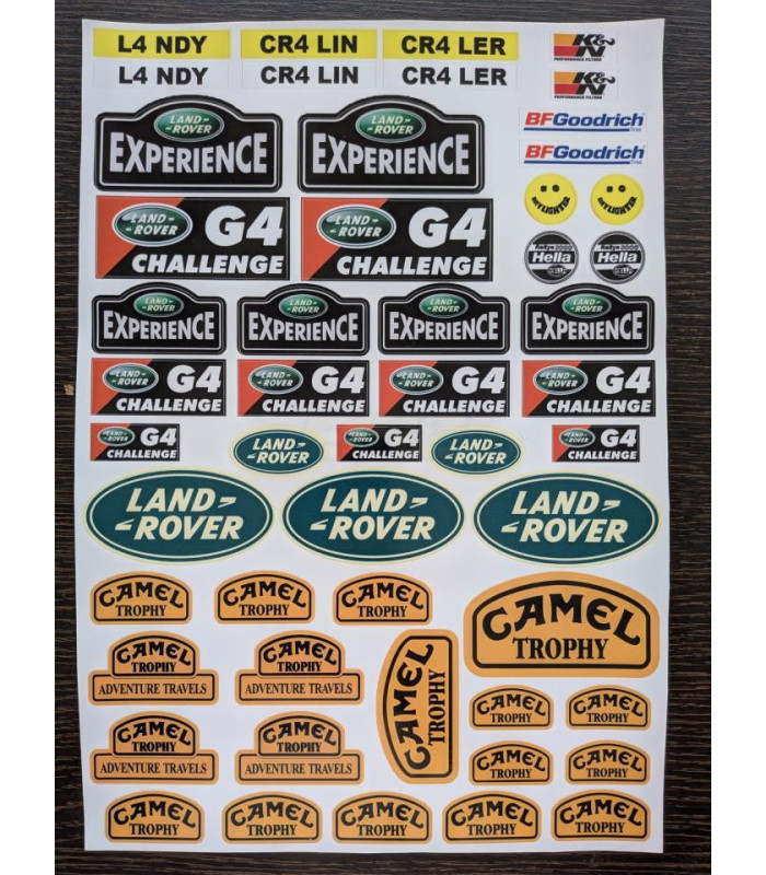 Set pegatinas Camel Land Rover - E1rc.com