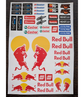 Set pegatinas Red Bull Castrol