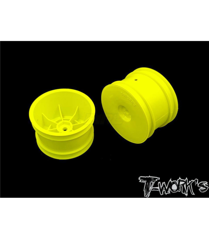 Llanta trasera amarilla Tworks - E1rc.com