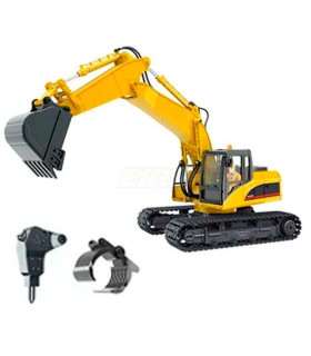 Excavadora Huina 1535 1/14 Pala metalica 2 4ghz 