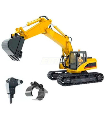 Excavadora Huina 1535 1/14 Pala metalica 2 4ghz 