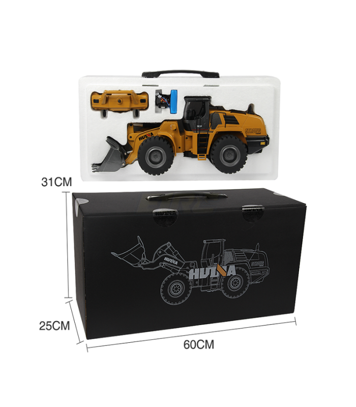 Bulldozer retroexcavadora Huina 1583 1/14 2.4ghz - E1rc.com