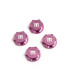  Wheel Nuts (T Logo,17mm, serrated,pink ano 4u) - E1rc.com