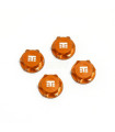  Wheel Nuts (T Logo,17mm, serrated,orange ano 4u)