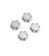  Wheel Nuts (T Logo,17mm, serrated, clear ano 4u) - E1rc.com