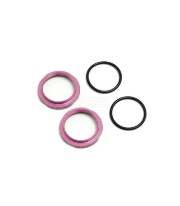 Shock Adjustment Nuts short  aluminum pink 2ud