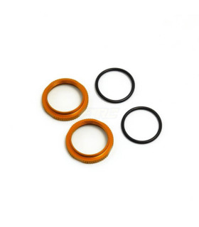 Shock Adjustment Nuts short  aluminum orange 2ud