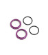 Shock Adjustment Nuts short, aluminum,purple 2ud - E1rc.com