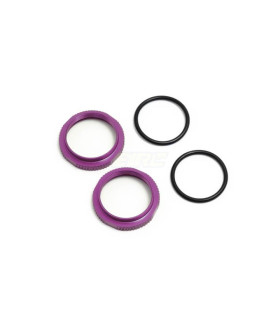Shock Adjustment Nuts short  aluminum purple 2ud
