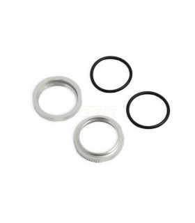 Shock Adjustment Nuts short  aluminum  CLEAR 2ud