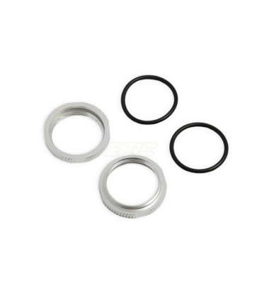 Shock Adjustment Nuts short  aluminum  CLEAR 2ud