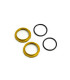 Shock Adjustment Nuts short, aluminum,yellow 2ud - E1rc.com