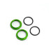 Shock Adjustment Nuts short, aluminum green 2ud - E1rc.com
