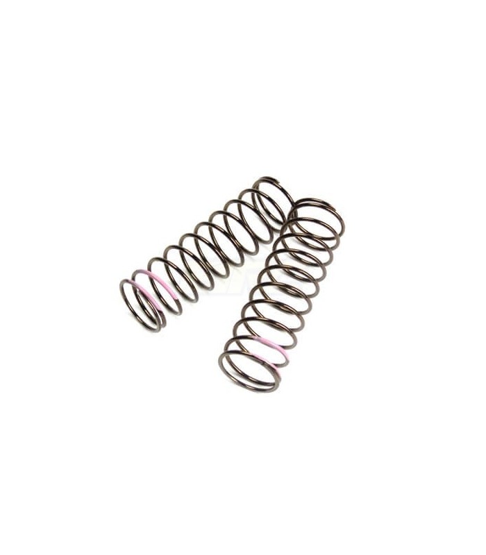 Front Low Frequency Springs 1.6×11.1 3.82lb/in. 75 mm Pink Series EB / NB / SCT - E1rc.com