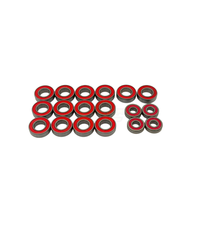 1/8 ESCALA KIT RODAMIENTOS (ROJO GOMA CARCASA) (18 - E1rc.com
