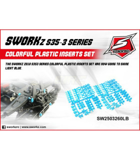 SET OF PLASTIC COLOR INSERTS LB (2 SETS) S35-4/5/5E