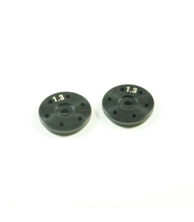 SHOCK ABSORBER PISTON BBS 1.3X6 HOLES BLACK (2 units)