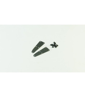 SET CUBIERTAS TRAPECIOS DELANTEROS CARBONO 1 MM (2