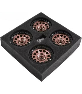 Llantas Beadlock aluminio 1 9  naranja  4u 