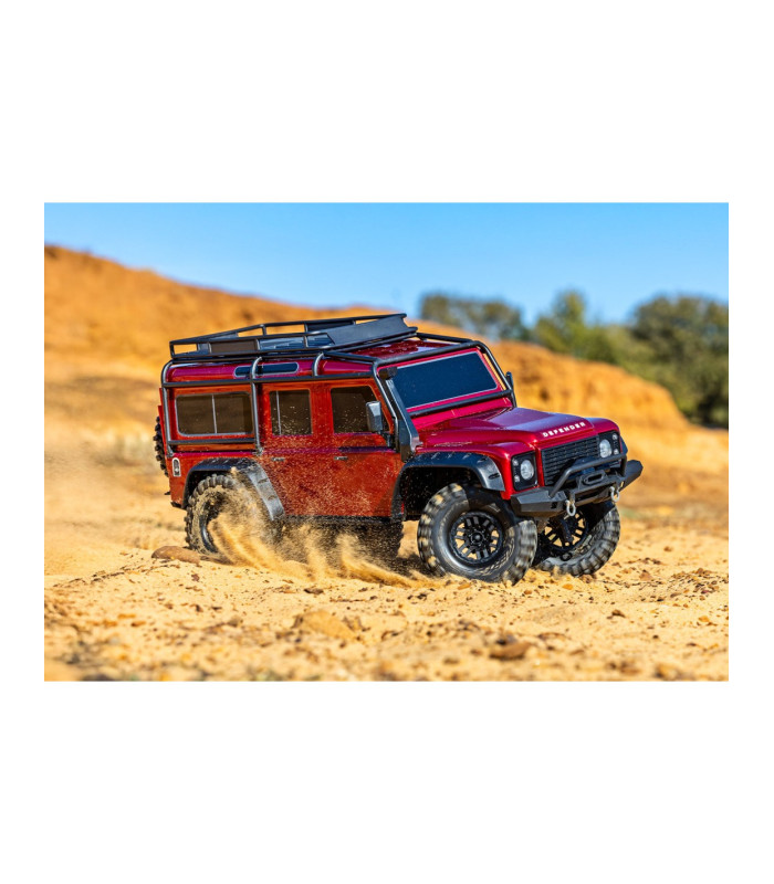 Traxxas TRX4 Defender 1/10 crawler RTR rojo - E1rc.com