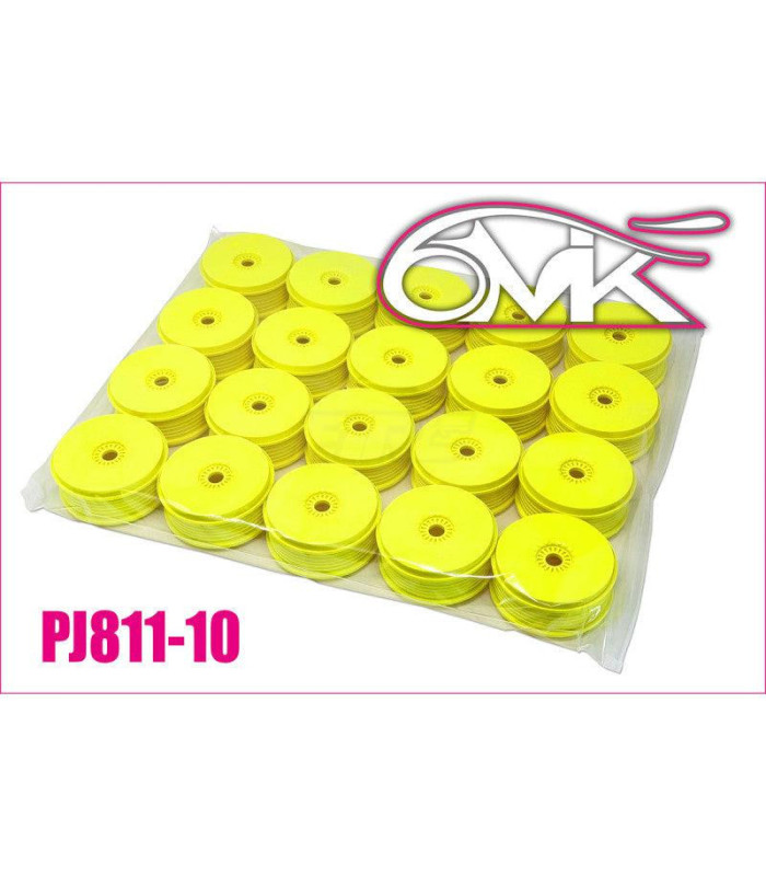 Pack llantas 6mik amarillas (10 parejas) - E1rc.com
