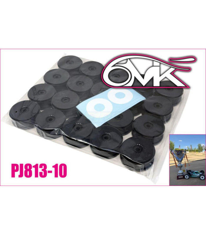 Pack llantas 6mik negras (10 parejas) - E1rc.com
