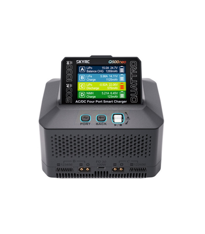 Cargador SkyRc Q500 neo lipo 15A 500W - E1rc.com