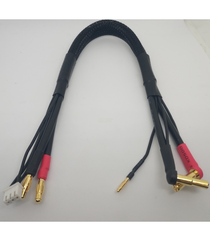 2S Cable de carga 30cm negro (4/5mm,2mm)(4mm,3PIN-XH) - E1rc.com