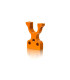 SOP. ALUM. BANCADA CARRADO I/D. - NARANJATranslation: Aluminum bench support closed right/left - Orange - E1rc.com