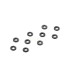WASHERS 3x6x0.5MM - BLACK (10) - E1rc.com