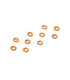 WASHERS 3x6x0.5MM - ORANGE (10) - E1rc.com