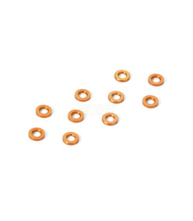 WASHERS 3x6x0.5MM - ORANGE (10)