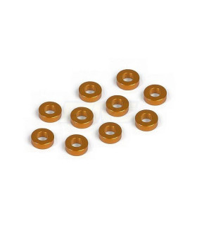 ALUMINUM WASHERS 3X6X2 ORANGE (10)